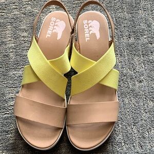 Sorel Platform Sandals EUC